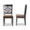 Baxton Studio Nicolette Modern Two-Tone Dark Brown and Walnut Brown Finished Wood 2-PC Dining Chair Set 179-11389-Zoro - alternate 8